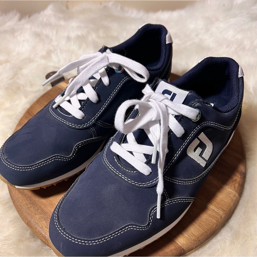 FootJoy Blue and White Sneakers with Cushioned Sole Size 7.5